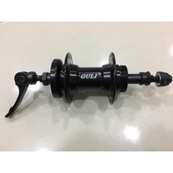 Guli Rulmanlı Disk Uyumlu Alüminyum Mandallı Bisiklet Arka Göbek 32H Siyah