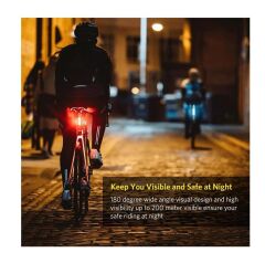 AYD 2 Renk 100 Lümen Usb Şarjlı Polis Çakar Bisiklet Stop