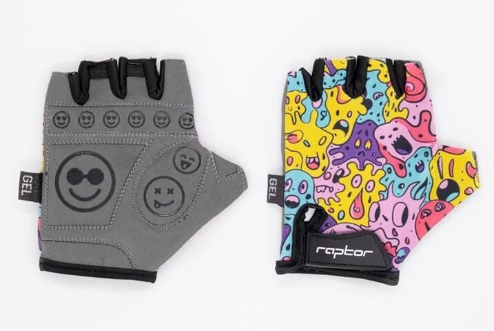 Raptor Canavar Doodle Çocuk Bisiklet Eldiveni