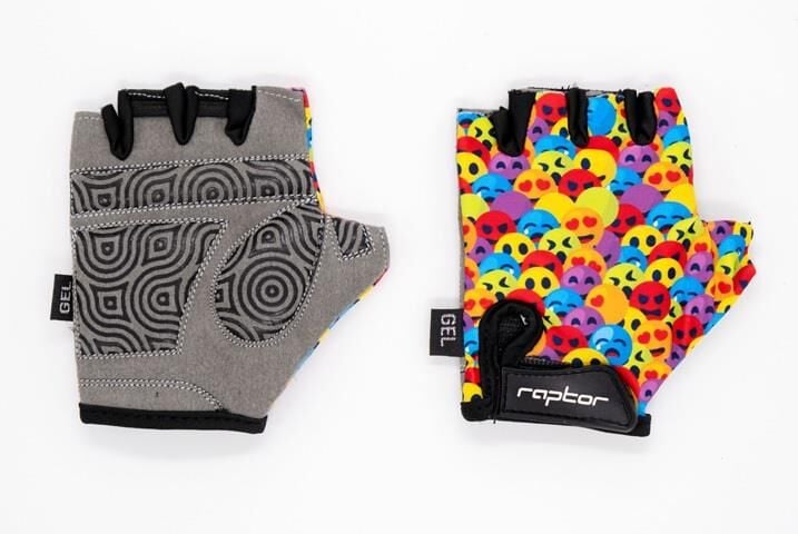 Raptor Neon Face Çocuk Bisiklet Eldiveni M
