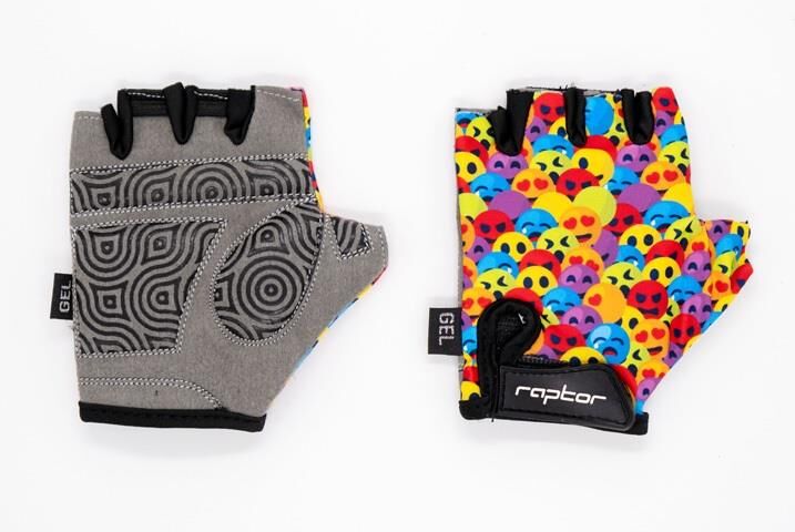 Raptor Neon Face Çocuk Bisiklet Eldiveni M