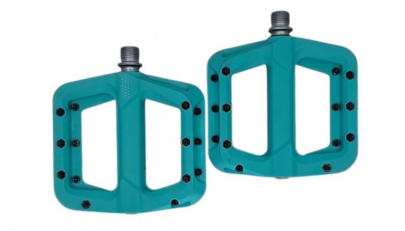 AYD 710 Rulmanlı Pedal Çivili Platform Trial Bmx Pedal Turkuaz