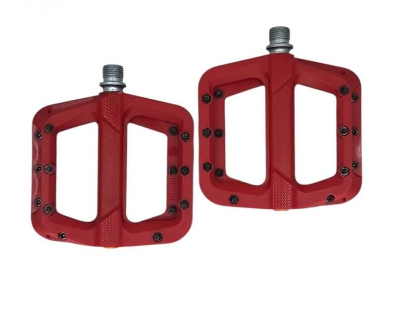 AYD 710 Rulmanlı Pedal Çivili Platform Trial Bmx Pedal Kırmızı