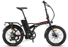 Kron Elektron Pasific H Disk 20 Jant Elektrikli Katlanır Bisiklet Siyah/Kırmızı
