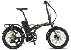 Kron Elektron Pasific H Disk 20 Jant Elektrikli Katlanır Bisiklet Mat Siyah/Neon Sarı