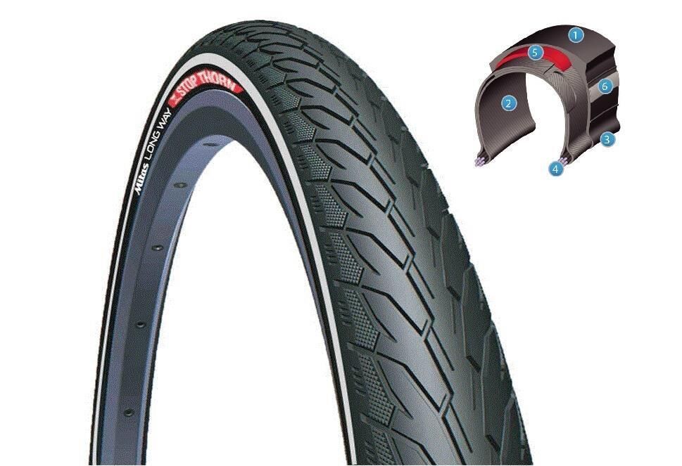 Rubena Mitas Flash 24x1.90 Bisiklet Dış Lastik ST+RS 3mm Zırhlı
