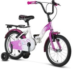 Ümit Picolo 16 Jant Katlanır Kız Çocuk Bisikleti Beyaz/Pembe