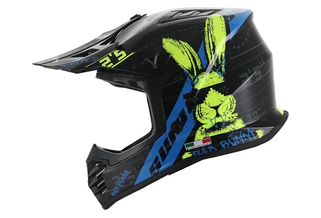 Sway FS-618 Bunny Full Face Kask Siyah-Mavi