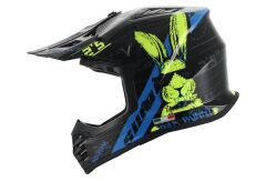 Sway FS-618 Bunny Full Face Kask Siyah-Mavi
