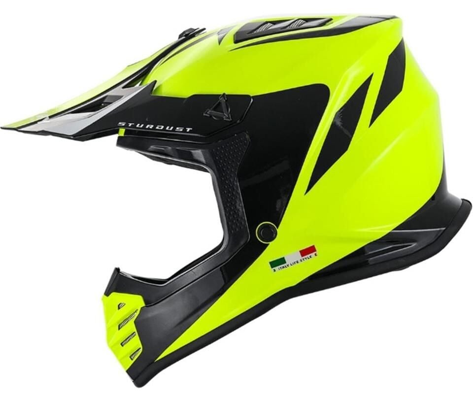 Sway FS-618 Stardust Full Face Kask Sarı-Siyah