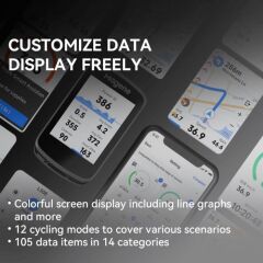 Magene C506 Smart GPS Bisiklet Bilgisayarı Siyah
