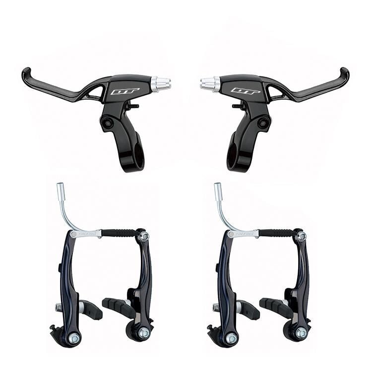 DT V-Fren Takımı Alüminyum Ön Arka Komple Set Siyah