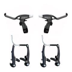 DT V-Fren Takımı Alüminyum Ön Arka Komple Set Siyah