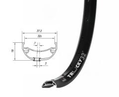 Mach1 TRUCKY 32 29 Jant Çemberi 32 Delik Disk Fren Siyah Yüzüklü