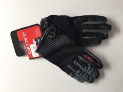 Carraro Uzun Parmak Jelli Bisiklet Eldiveni Siyah PK-3020