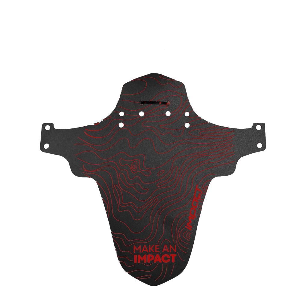Impact MDE-35 Mtb Bisiklet Ön Çamurluk Siyah-Kırmızı
