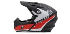 Raptor KS05 Full Face Kross Kaskı Siyah/Beyaz/Kırmızı