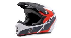 Raptor KS05 Full Face Kross Kaskı Beyaz/Gri/Kırmızı