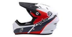Raptor KS05 Full Face Kross Kaskı Beyaz/Gri/Kırmızı