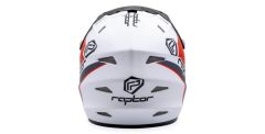 Raptor KS05 Full Face Kross Kaskı Beyaz/Gri/Kırmızı