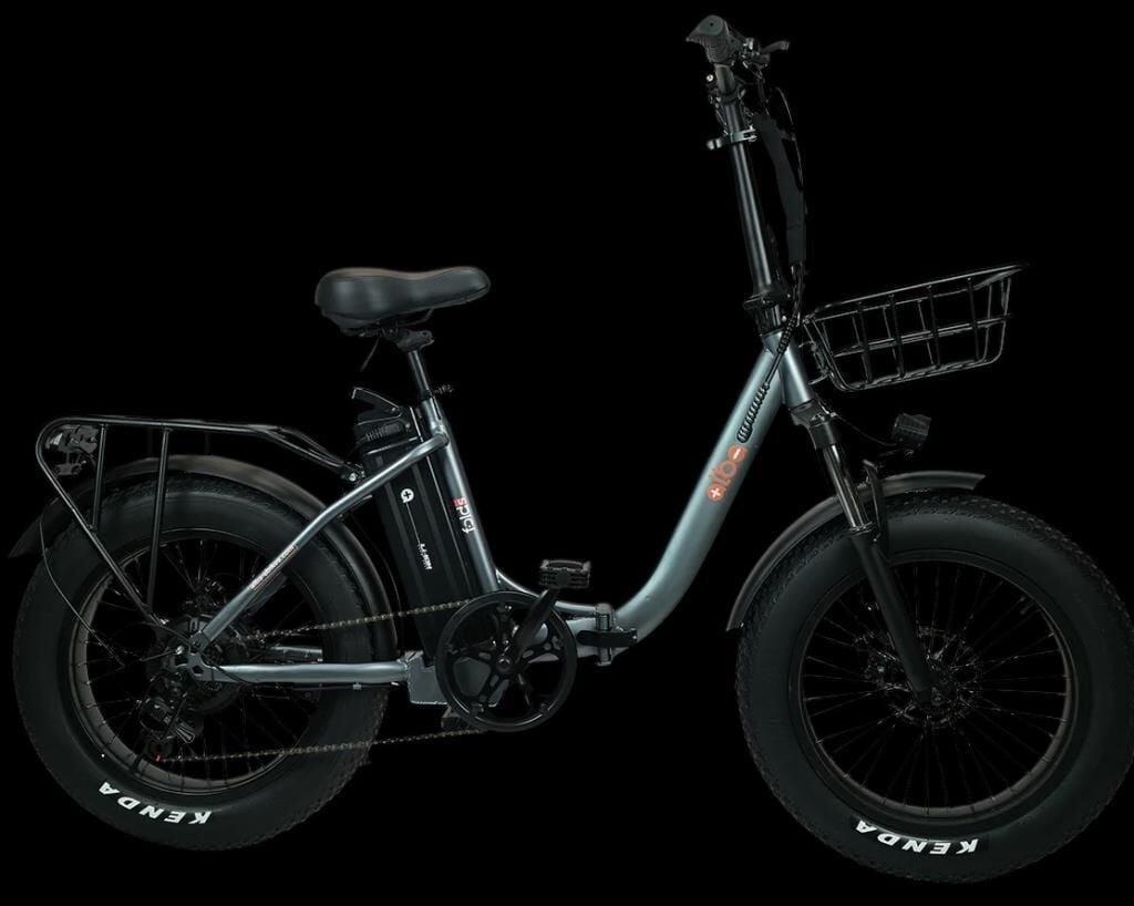 Alba Fold S Fat Bike Elektrikli Katlanır Bisiklet Gri