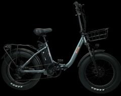 Alba Fold S Fat Bike Elektrikli Katlanır Bisiklet Gri