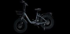 Alba Fold S Fat Bike Elektrikli Katlanır Bisiklet Gri