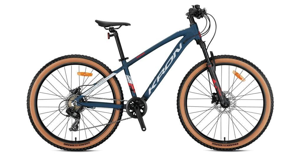 2026 Kron XC 100 H Disk 24 Jant Çocuk Bisikleti Mat Lacivert/Gri/Kırmızı