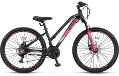 2026 Ümit Motion Lady 2D M Disk 24 Jant Bisiklet Siyah-Pembe