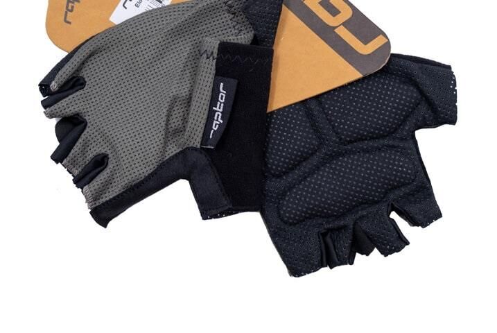 Raptor Cırtsız Silikon Jelli Destekli Bisiklet Eldiveni Gri