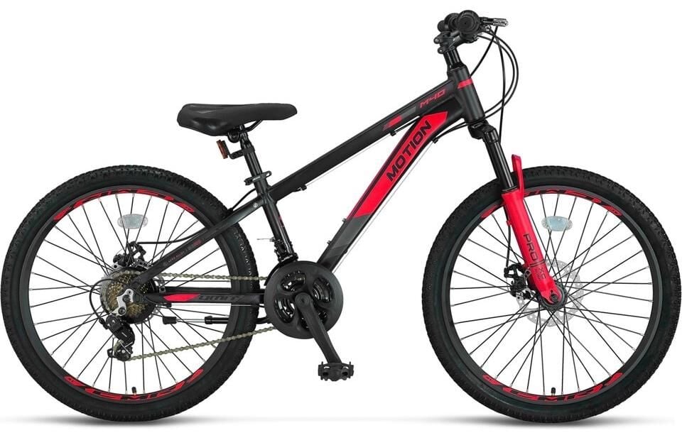 2026 Ümit Motion 2D M Disk 26 Jant Bisiklet Siyah-Kırmızı