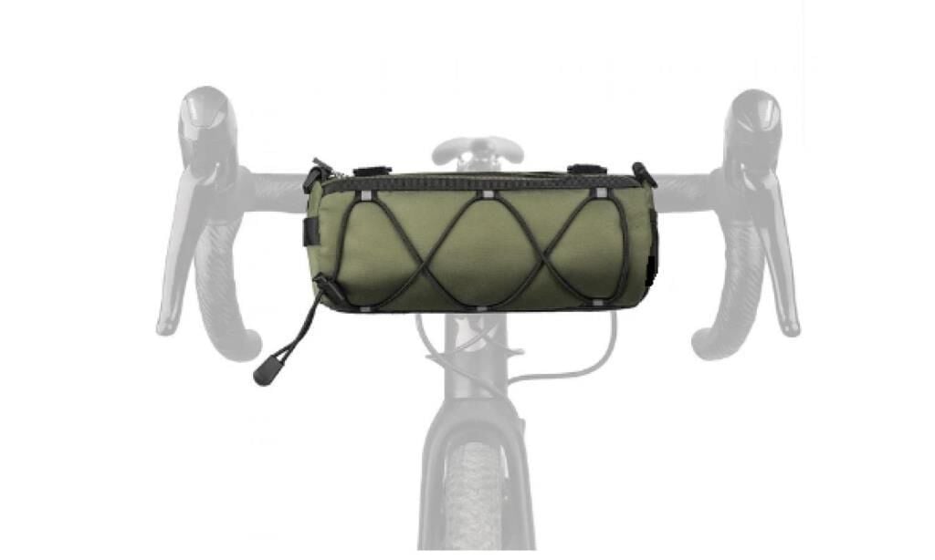 Forte GT 803 Bisiklet Gidon Çantası Yatay Silindir Haki