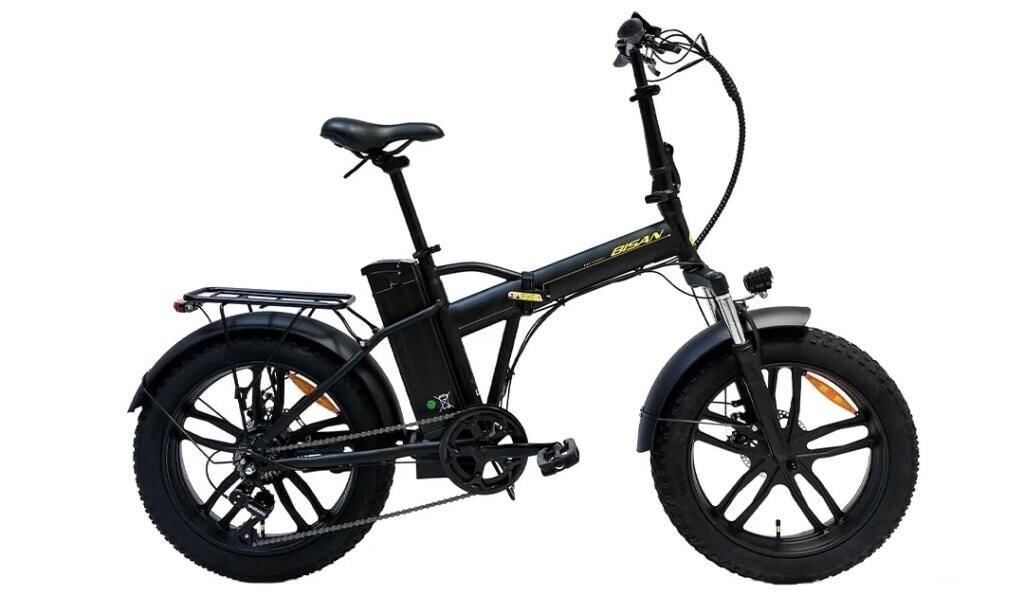 Bisan E-FOLDING F3 H Disk Elektrikli Katlanır Bisiklet Siyah