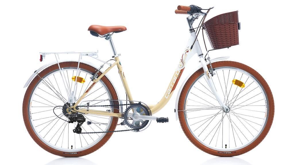 Carraro Juliana 26 Jant Şehir Tur Bisikleti  Beyaz/Bej/Kahverengi