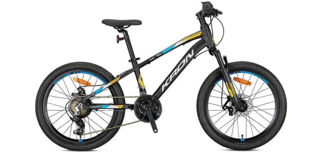 2026 Kron XC 75 M Disk 20 Jant Çocuk Bisikleti Nardo Gri/Sarı/Mavi