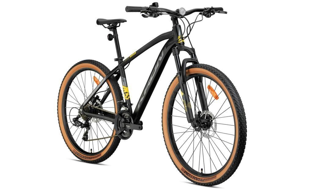 2026 Kron XC 100 H Disk 27.5 Jant Bisiklet Mat Siyah/Füme/Sarı