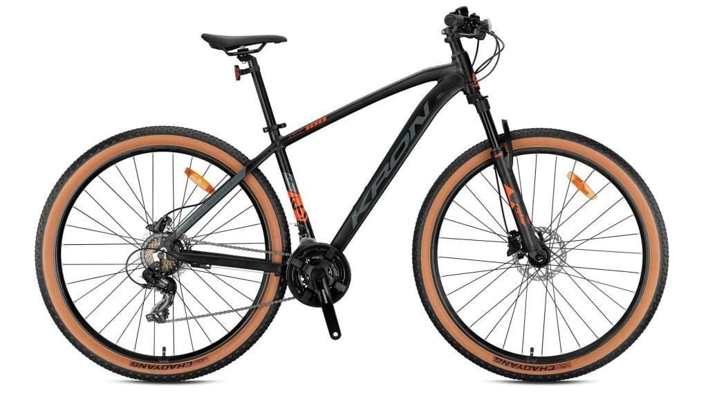 2026 Kron XC 100 H Disk 27.5 Jant Bisiklet Mat Siyah/Füme/Turuncu