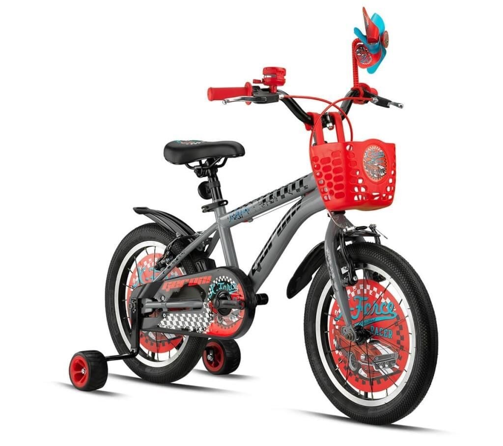 2026 Geroni X-Force 16 Jant Çocuk Bisikleti Nardo Gri/Kırmızı