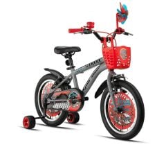 2026 Geroni X-Force 16 Jant Çocuk Bisikleti Nardo Gri/Kırmızı