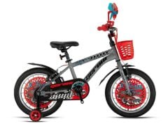 2026 Geroni X-Force 16 Jant Çocuk Bisikleti Nardo Gri/Kırmızı