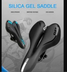 Baisk Kanallı Jel Konforlu Yumuşak Rahat Bisiklet Sele Koltuk