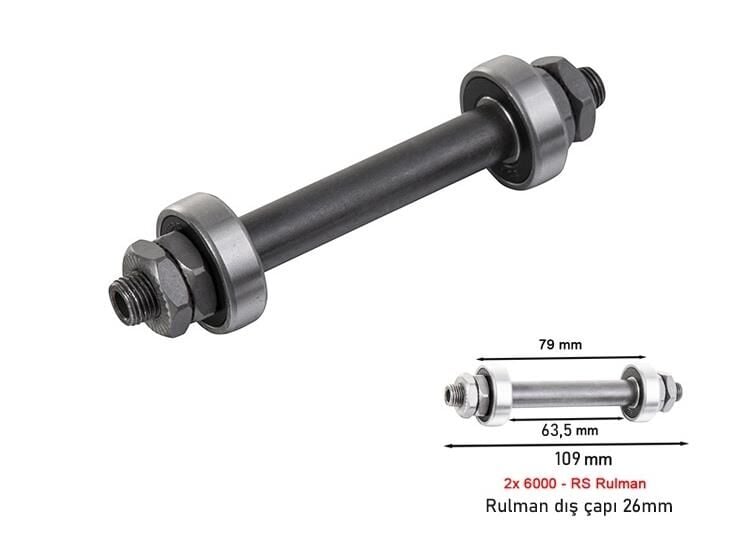 AYD Ön Göbek Mil Borusu Rulmanlı QR Mandallı