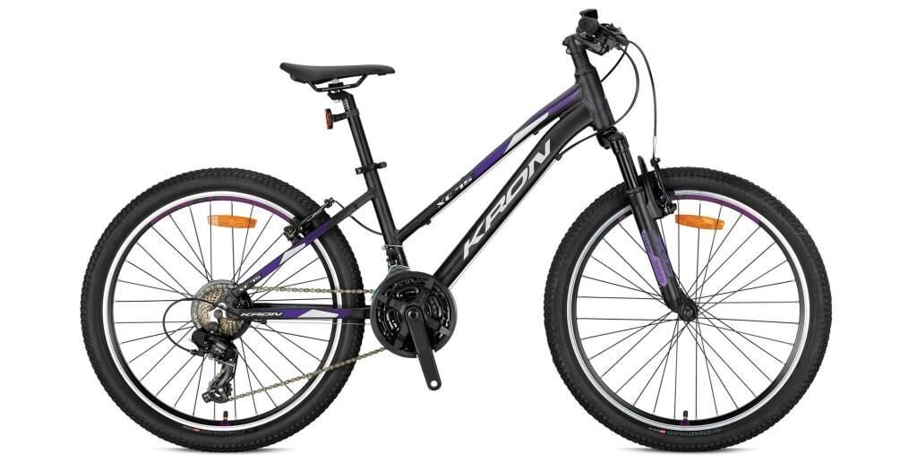 2026 Kron XC 75 Lady 24 Jant Bisiklet Mat Siyah/Mor