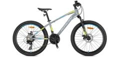 2026 Kron XC 75 M Disk 24 Jant Çocuk Bisikleti Nardo Gri/Sarı/Mavi