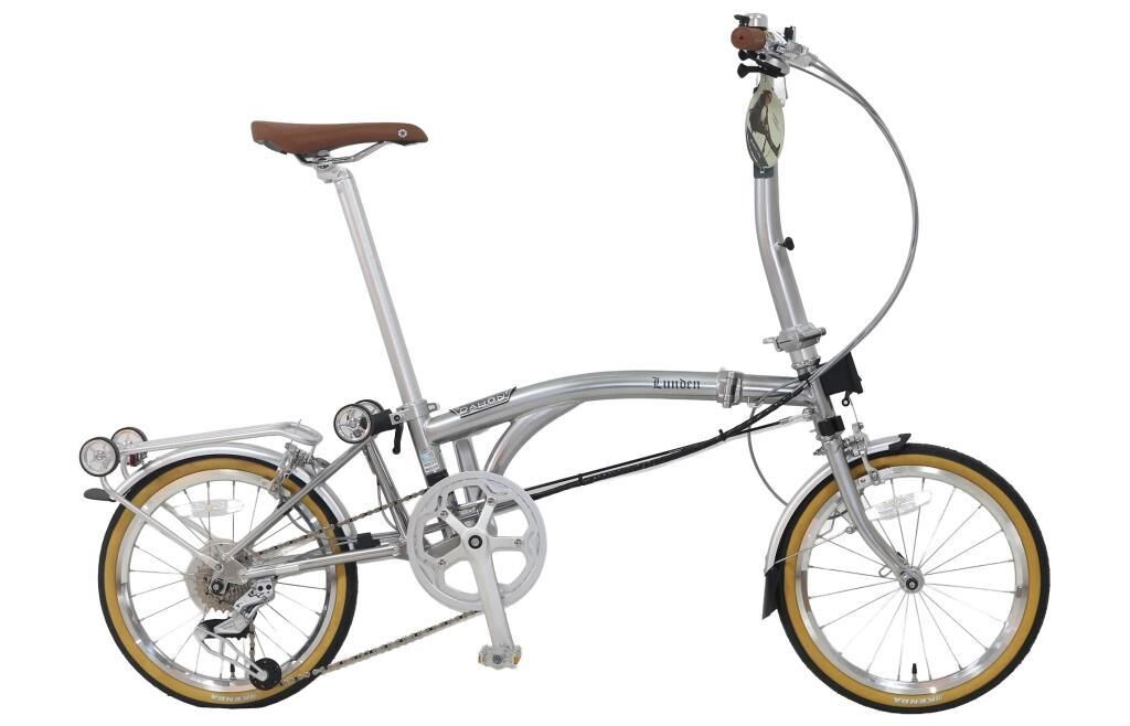 Dahon LUNDEN D8 16 Jant Katlanır Bisiklet Gümüş