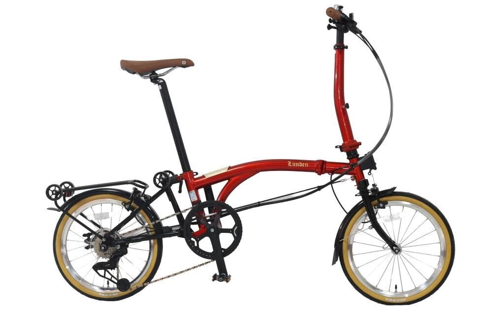 Dahon LUNDEN D8 16 Jant Katlanır Bisiklet Kırmızı