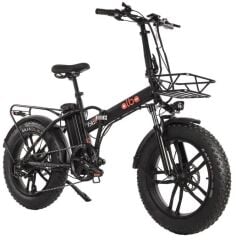 Alba Fold F Fat Bike Elektrikli Katlanır Bisiklet Siyah