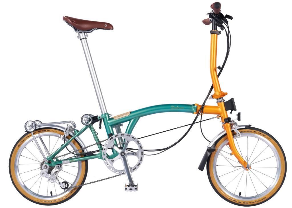 Dahon LUNDEN D8 16 Jant Katlanır Bisiklet Turuncu/Mavi