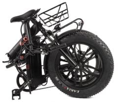 Alba Fold F Premium Fat Bike Elektrikli Katlanır Bisiklet Siyah