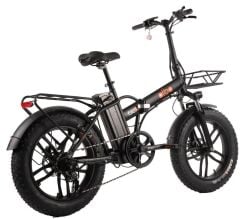 Alba Fold F Premium Fat Bike Elektrikli Katlanır Bisiklet Siyah